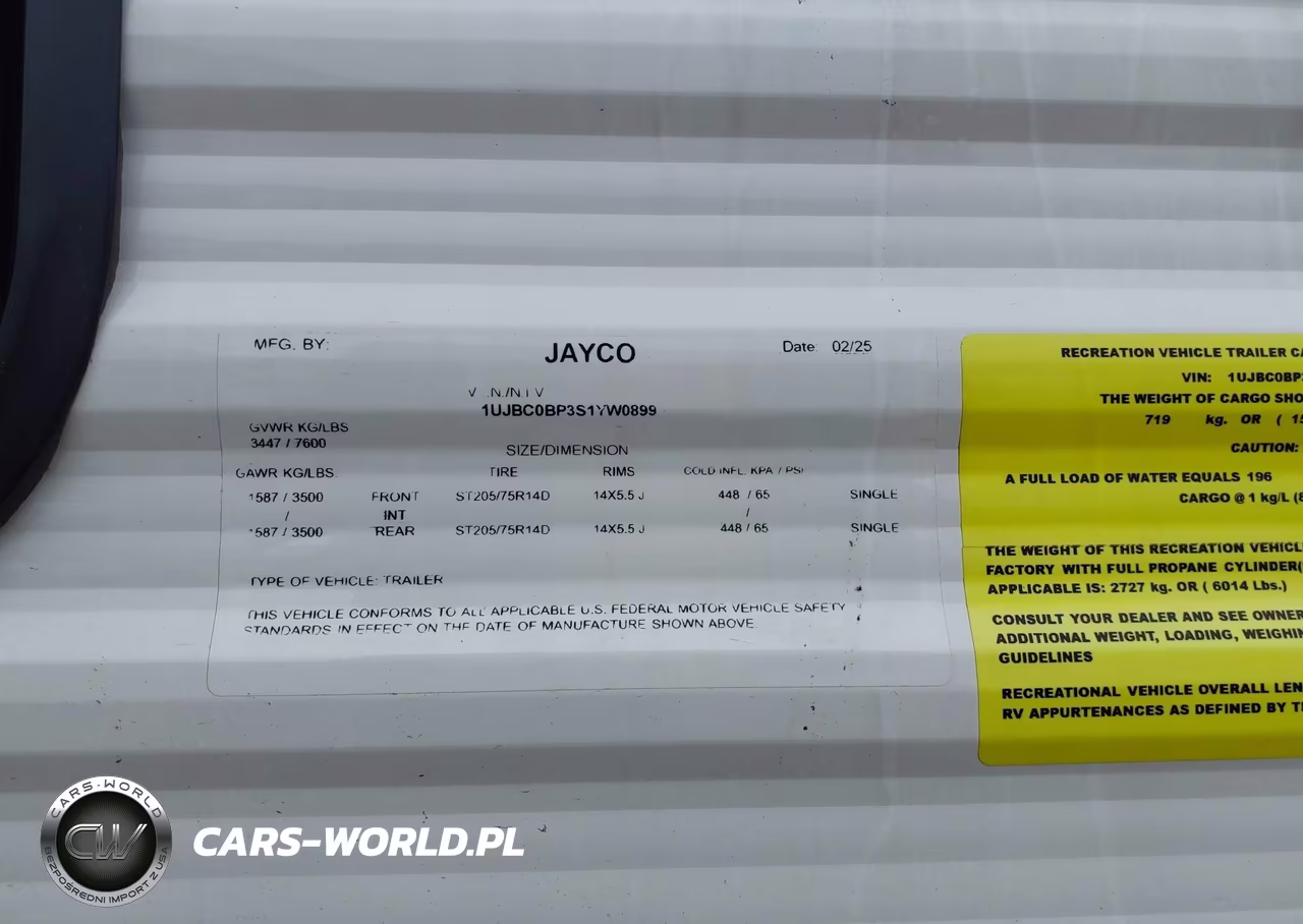 2025 Jayco Jayfl184Bh VIN:1UJBC0BP3S1YW0899 - 9