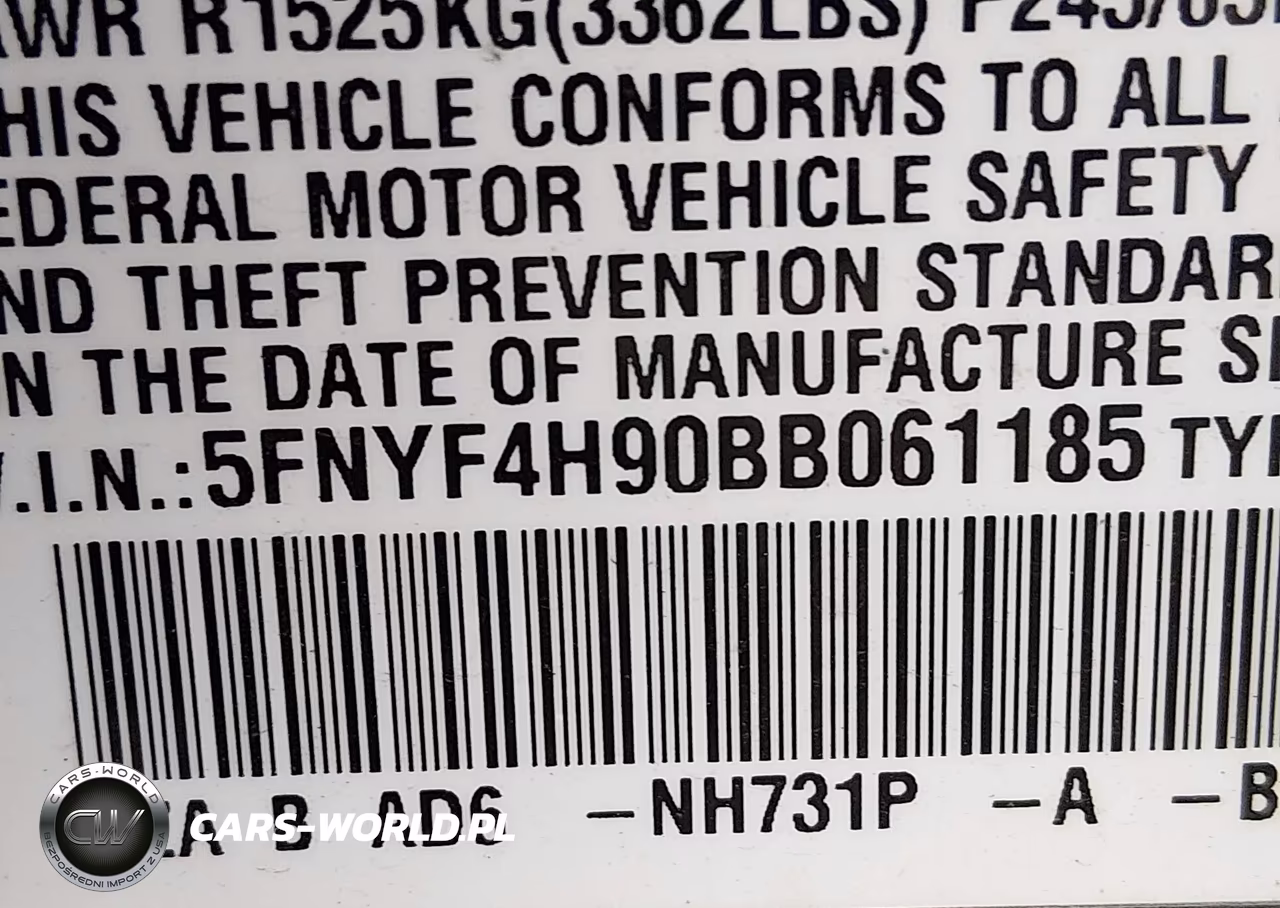 2011 Honda Pilot Touring VIN:5FNYF4H90BB061185 - 9