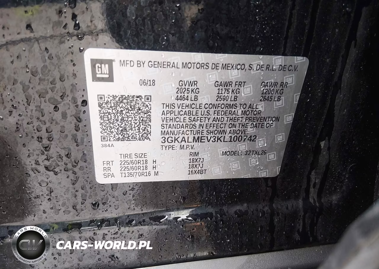 2019 GMC Terrain Sle VIN:3GKALMEV3KL100742 - 9