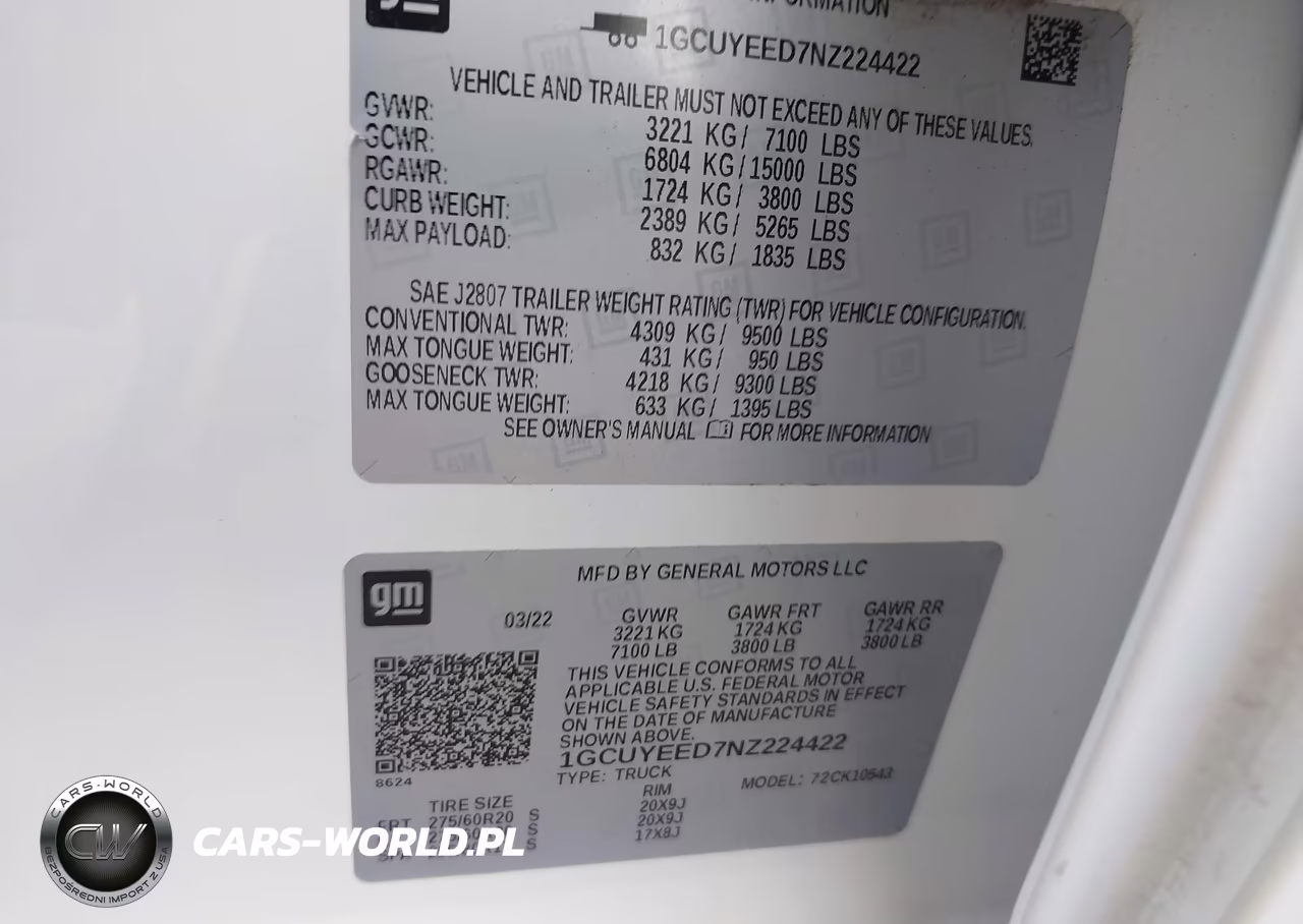 2022 Chevrolet Silverado Ltd K1500 Rst VIN:1GCUYEED7NZ224422 - 9