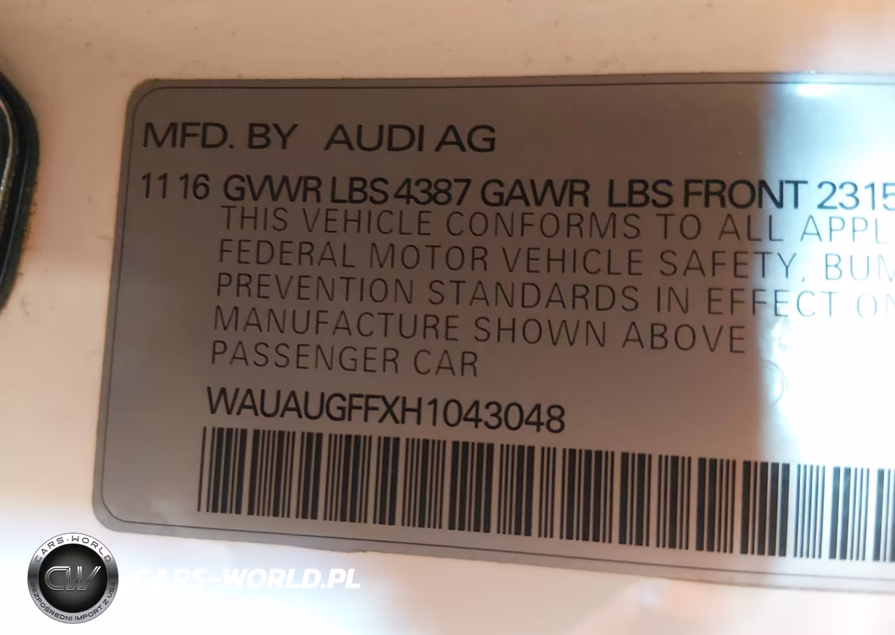 2017 Audi A3 2.0T Premium VIN:WAUAUGFFXH1043048 - 9