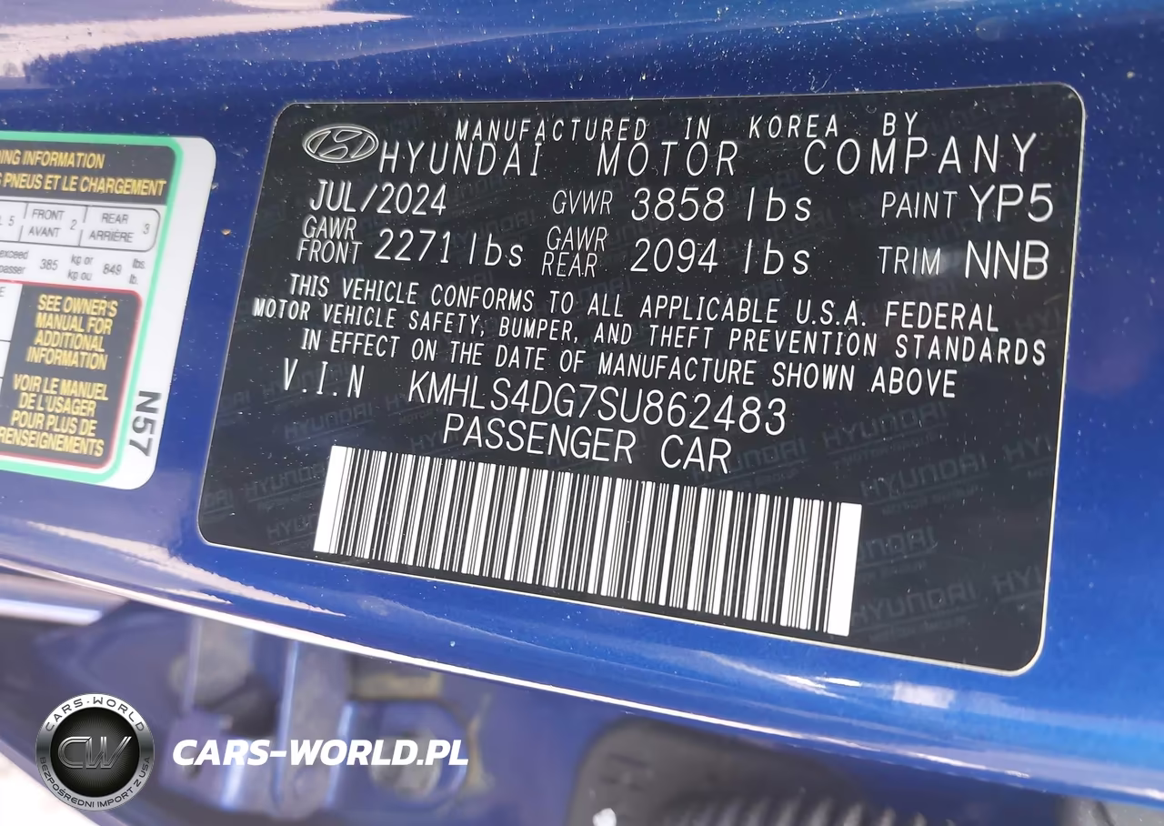 2025 Hyundai Elantra Sel Convenience VIN:KMHLS4DG7SU862483 - 9