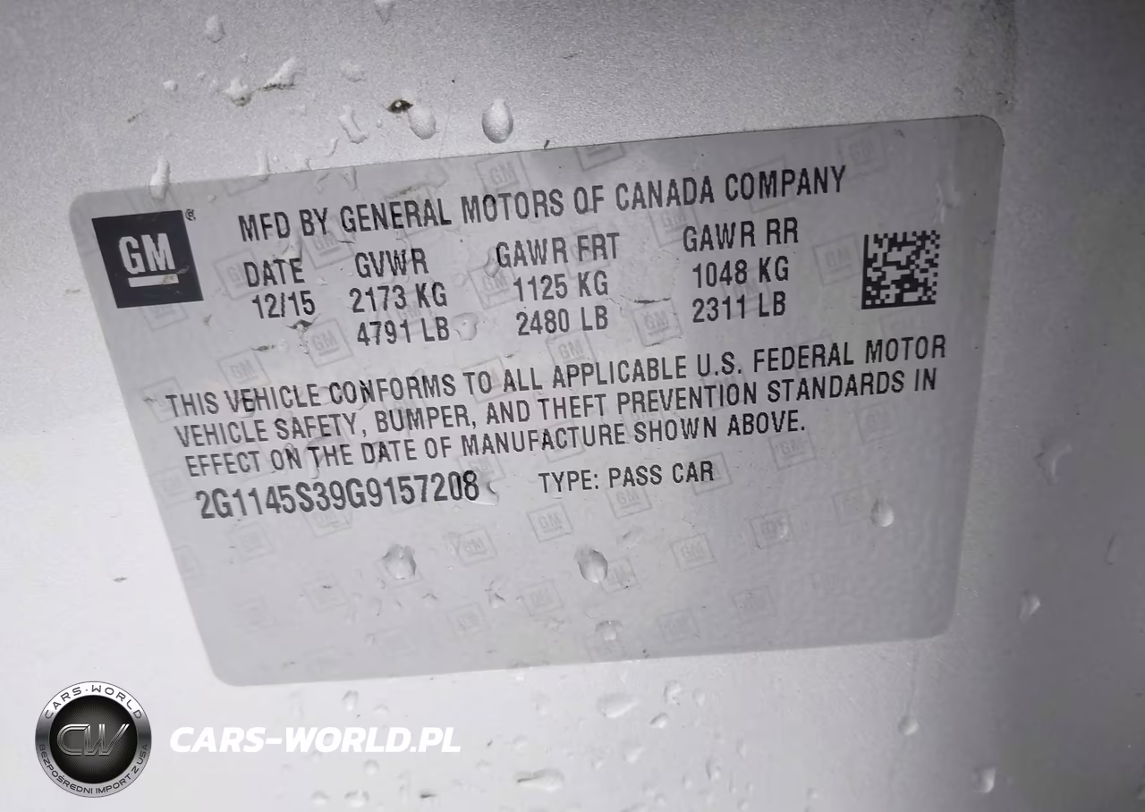 2016 Chevrolet Impala 2Lz VIN:2G1145S39G9157208 - 9