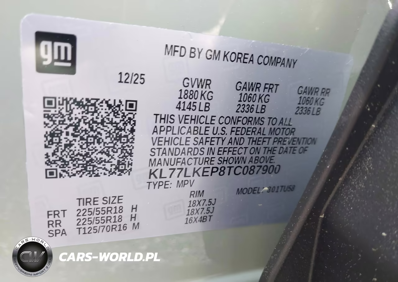 2026 Chevrolet Trax Fwd Activ VIN:KL77LKEP8TC087900 - 9