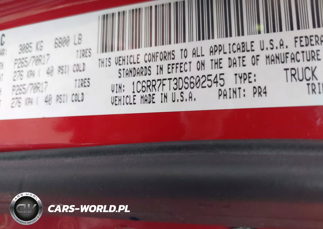 2013 Ram 1500 Tradesman VIN:1C6RR7FT3DS602545 - 9