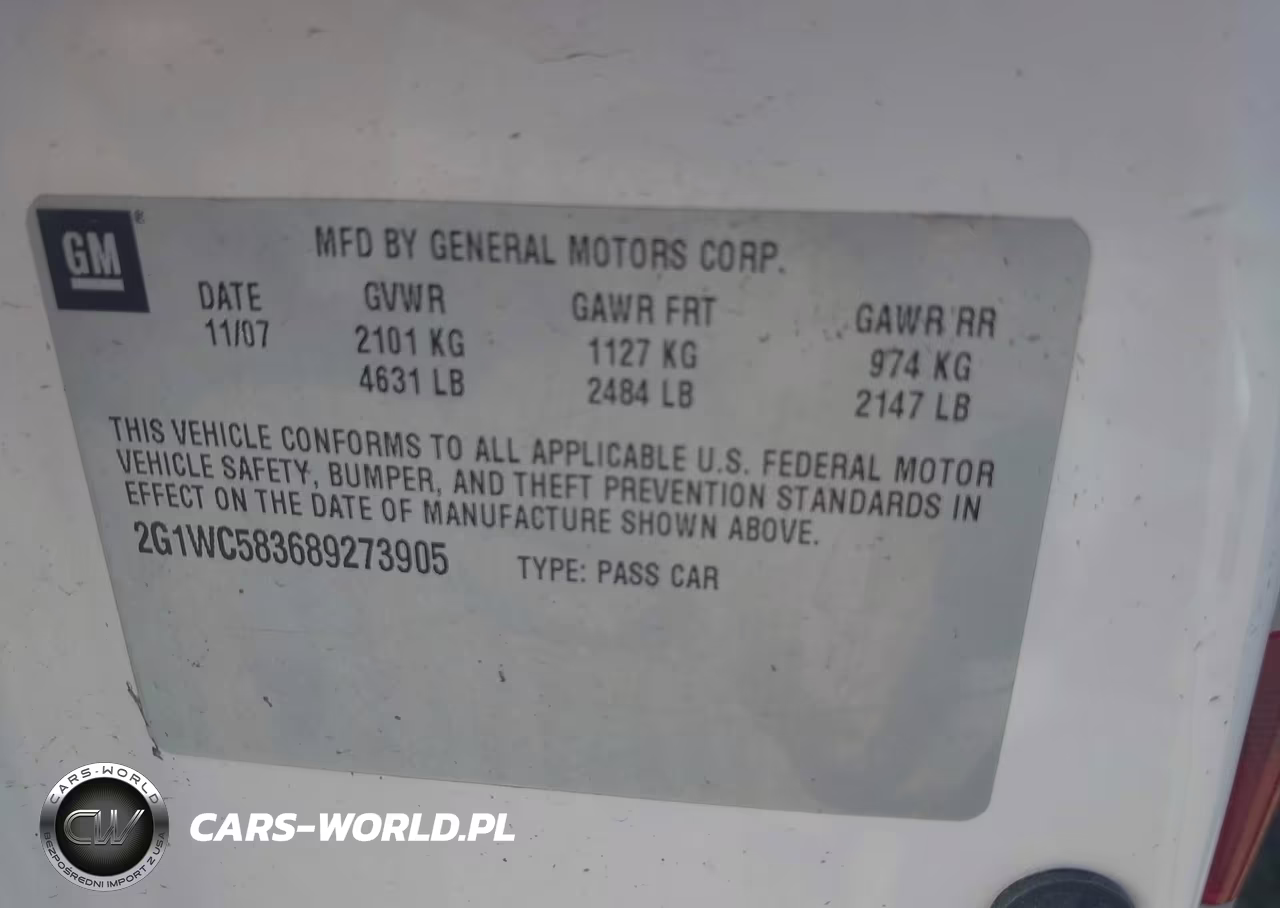 2008 Chevrolet Impala Lt VIN:2G1WC583689273905 - 9