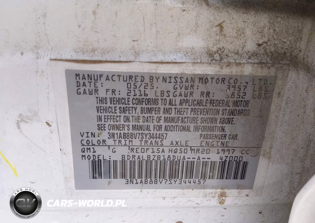 2025 Nissan Sentra S VIN:3N1AB8BV7SY344457 - 9