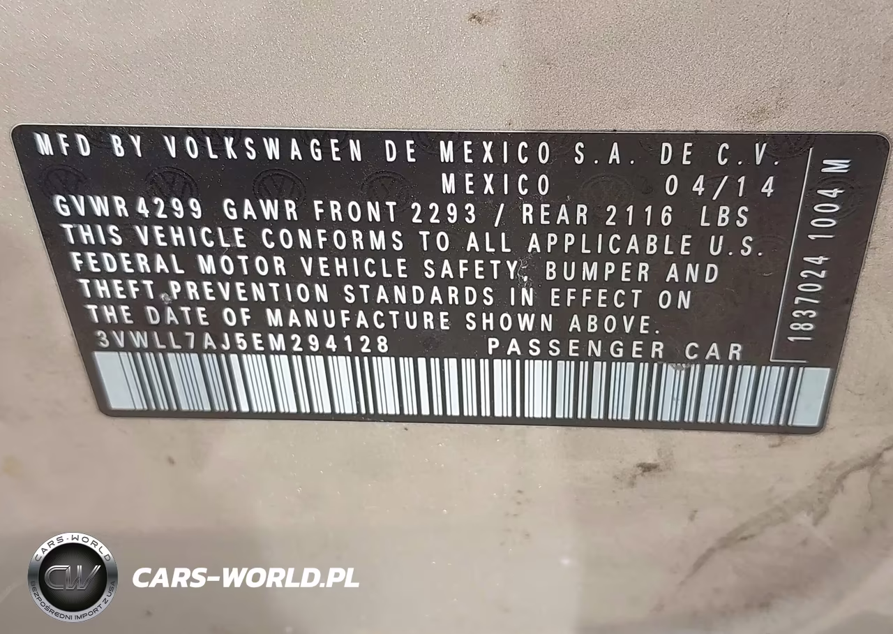 2014 Volkswagen Jetta 2.0L Tdi VIN:3VWLL7AJ5EM294128 - 9