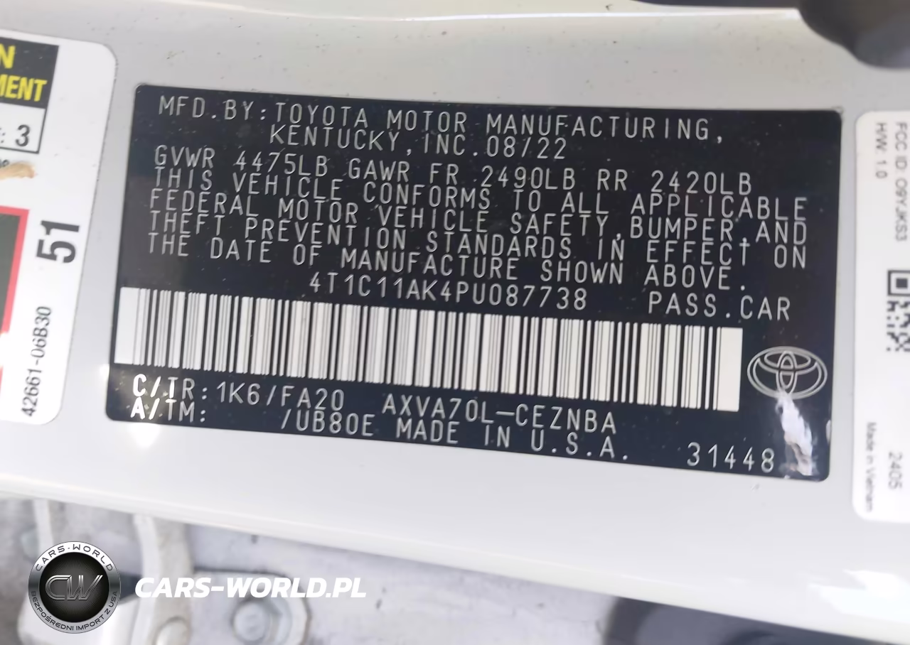 2023 Toyota Camry Le VIN:4T1C11AK4PU087738 - 9