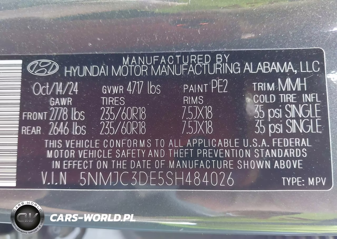 2025 Hyundai Tucson Sel Convenience VIN:5NMJC3DE5SH484026 - 9