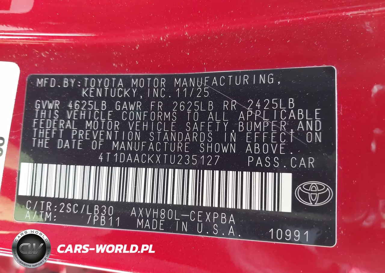 2026 Toyota Camry Xse VIN:4T1DAACKXTU235127 - 9