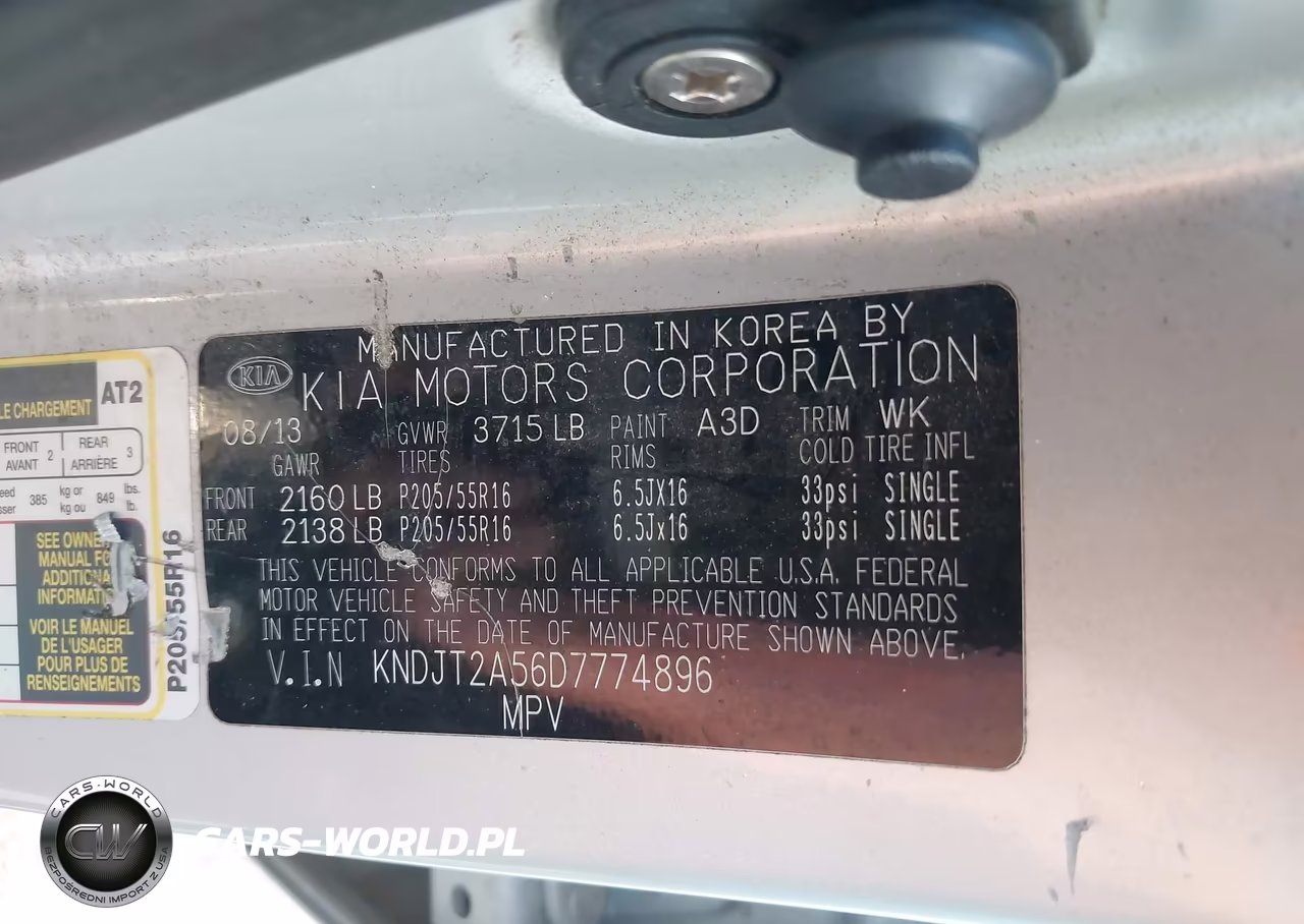 2013 Kia Soul VIN:KNDJT2A56D7774896 - 9