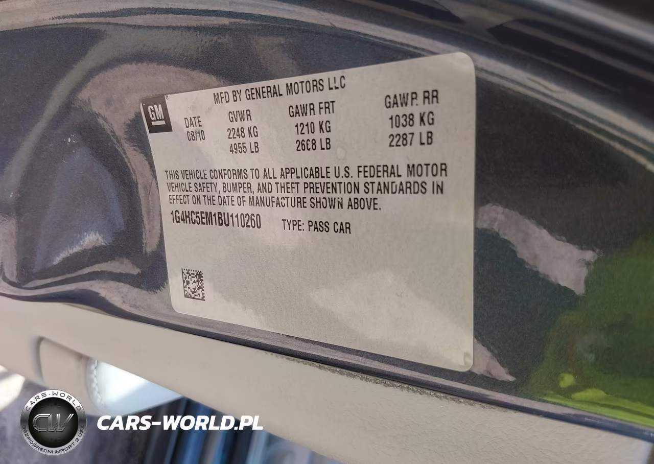 2011 Buick Lucerne Cxl VIN:1G4HC5EM1BU110260 - 9
