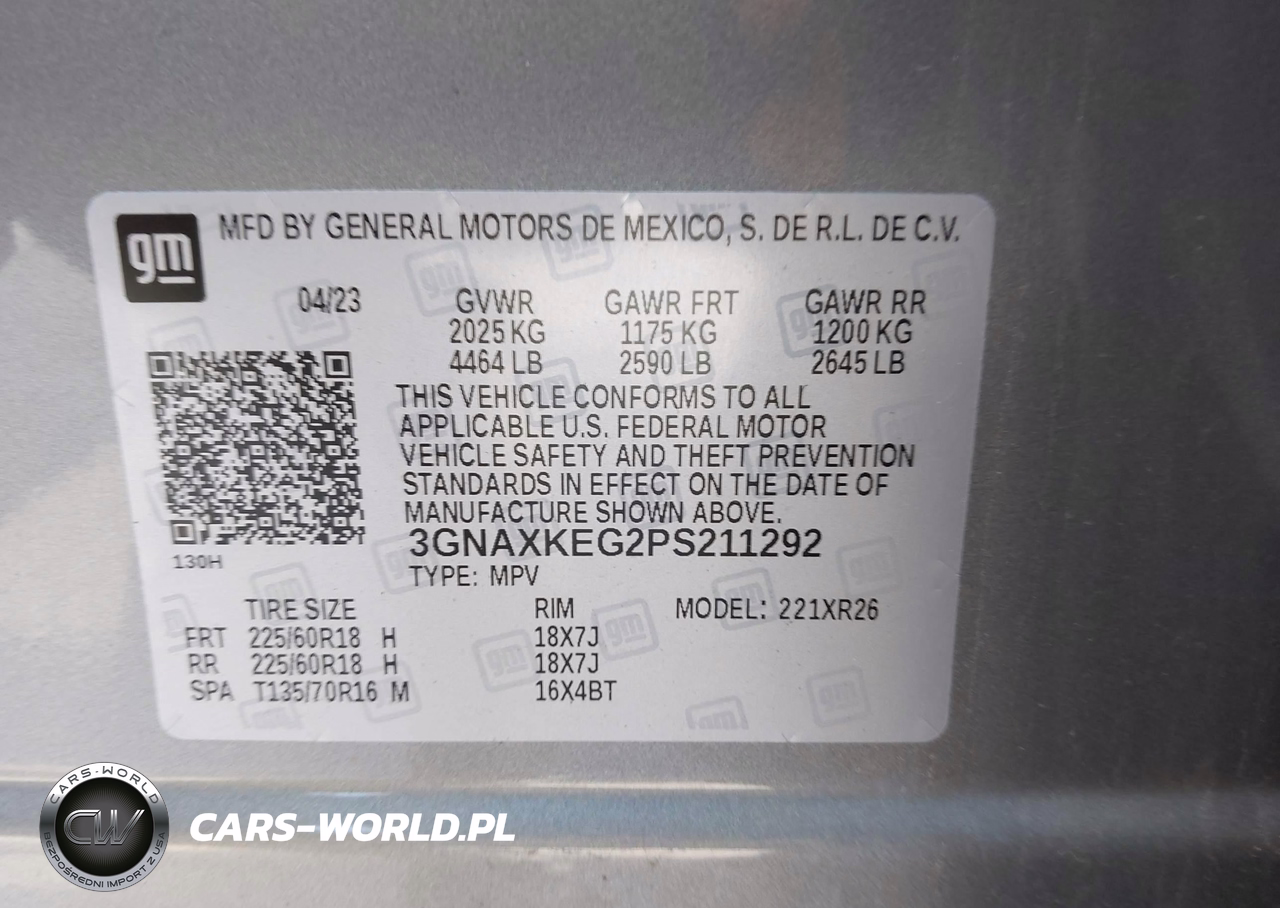 2023 Chevrolet Equinox Lt VIN:3GNAXKEG2PS211292 - 9