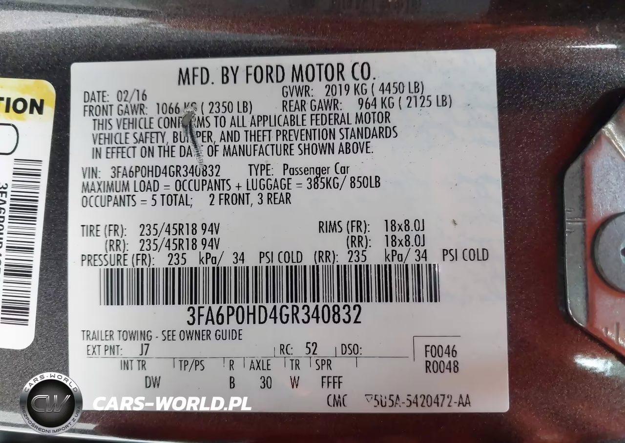 2016 Ford Fusion Se VIN:3FA6P0HD4GR340832 - 9
