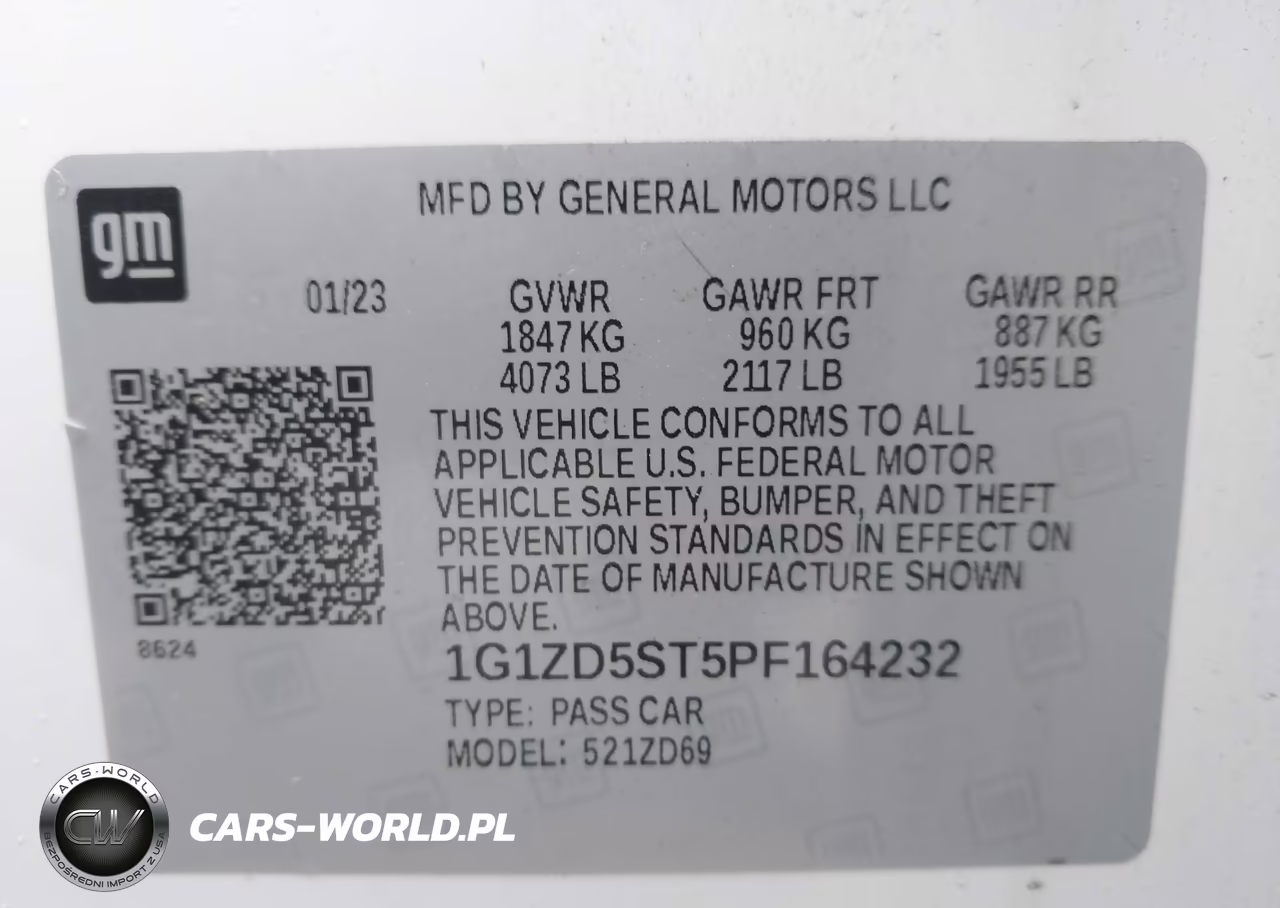 2023 Chevrolet Malibu Fwd 1Lt VIN:1G1ZD5ST5PF164232 - 9