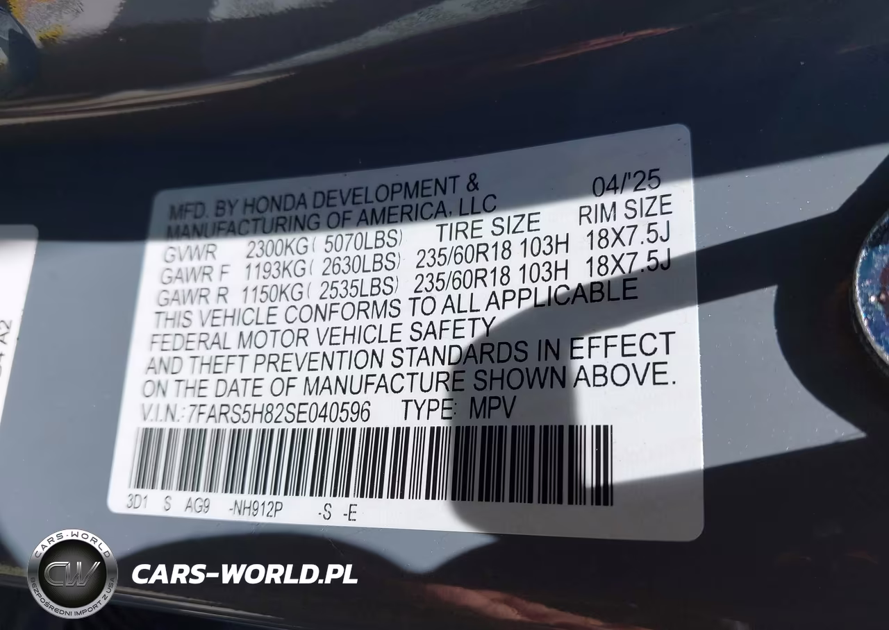 2025 Honda Cr-V Hybrid Sport-L VIN:7FARS5H82SE040596 - 9