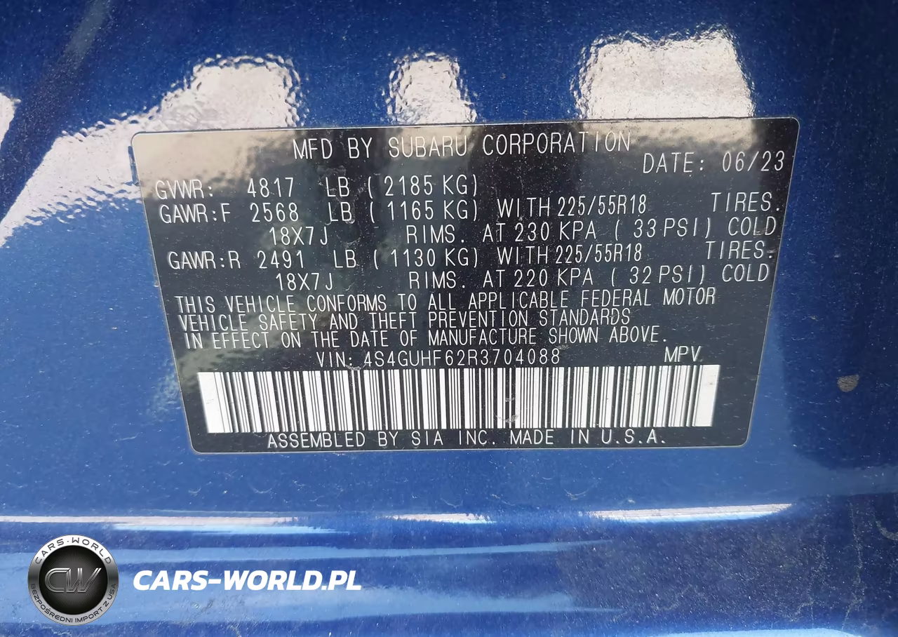 2024 Subaru Crosstrek Sport VIN:4S4GUHF62R3704088 - 9