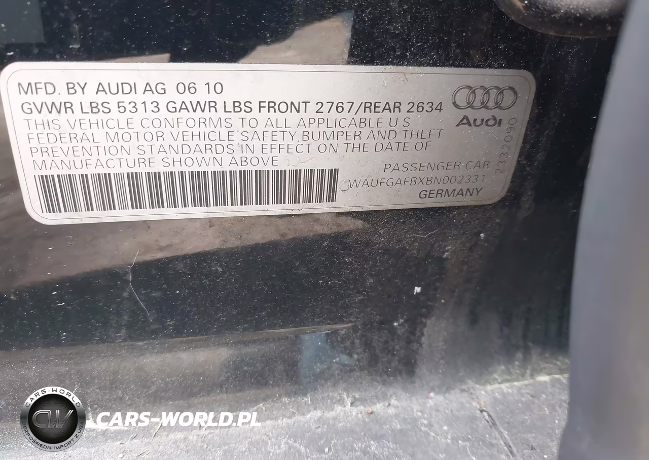 2011 Audi A6 3.0 Premium VIN:WAUFGAFBXBN002331 - 9