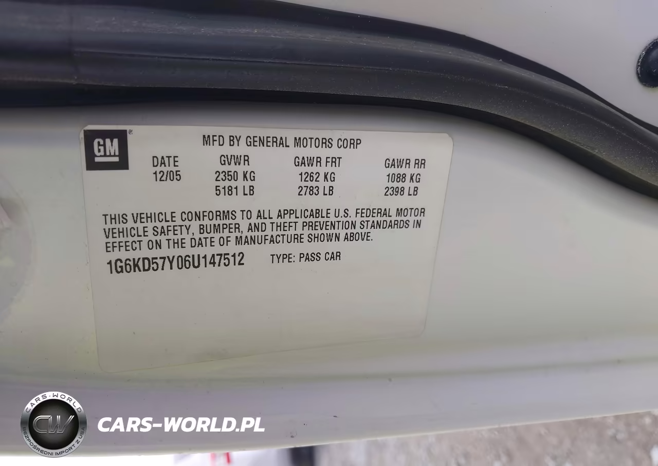 2006 Cadillac Dts Standard VIN:1G6KD57Y06U147512 - 9