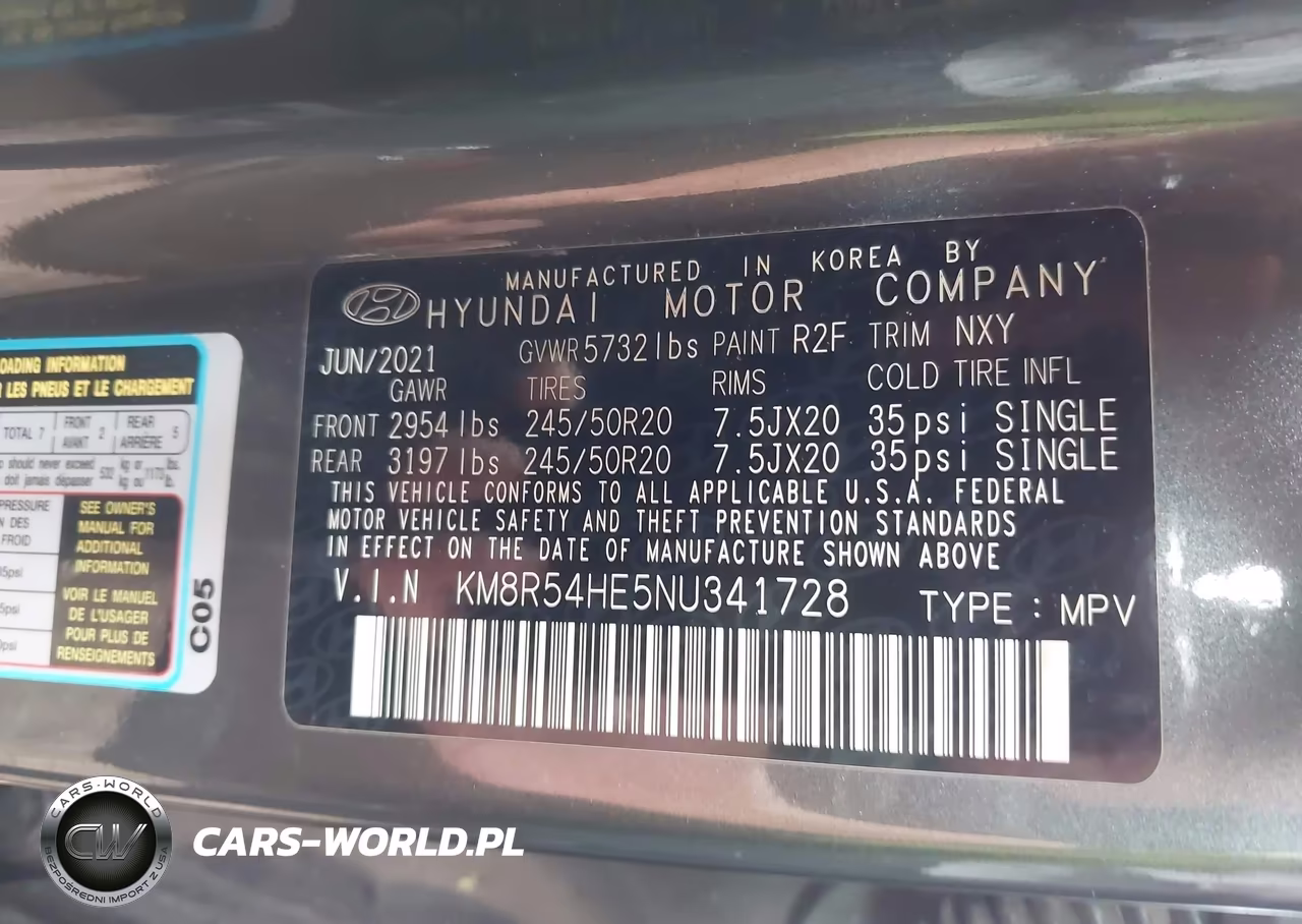 2022 Hyundai Palisade Limited VIN:KM8R54HE5NU341728 - 9