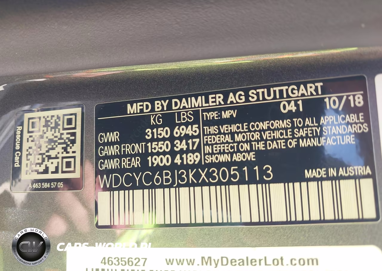 2019 Mercedes-Benz G 550 4Matic VIN:WDCYC6BJ3KX305113 - 9