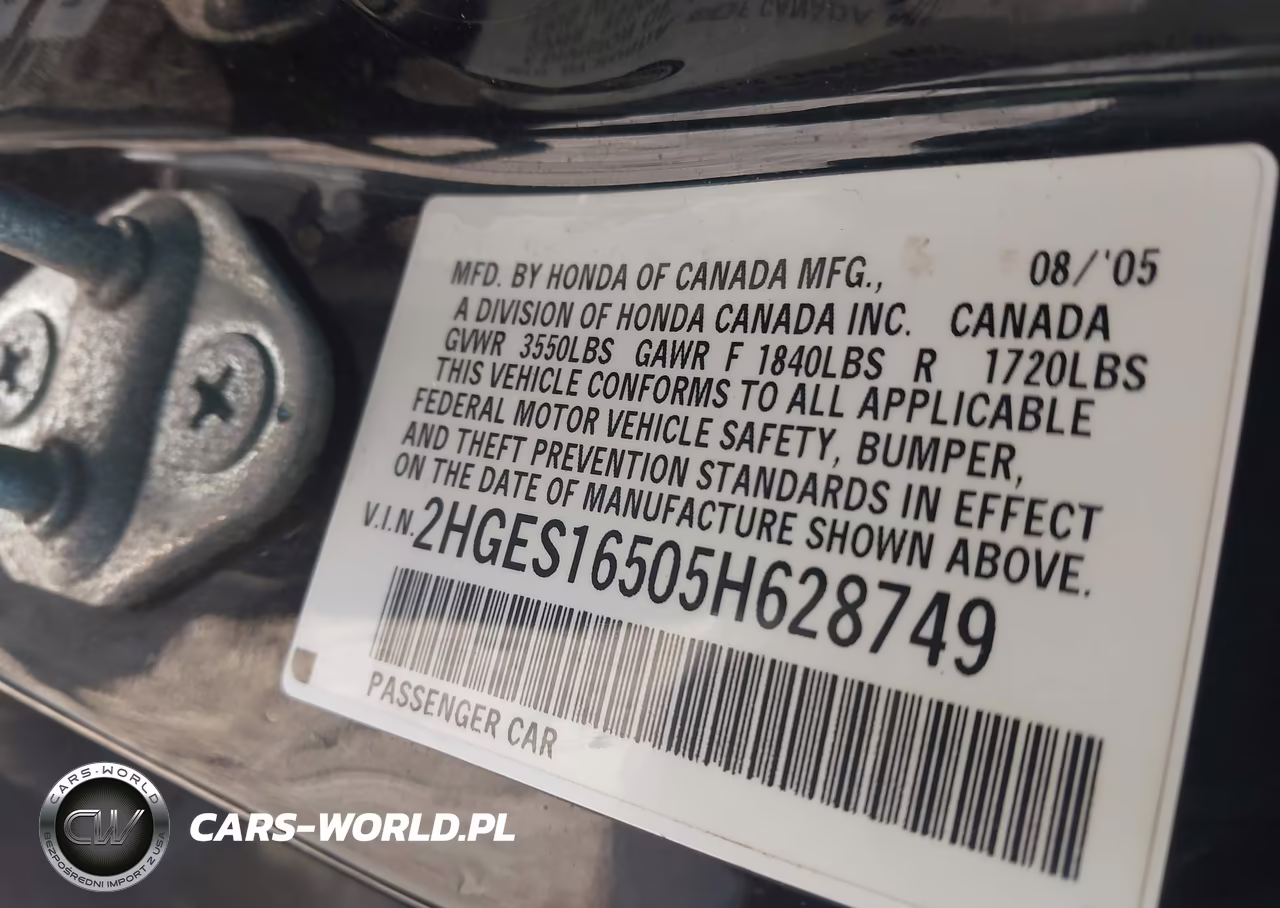 2005 Honda Civic Lx VIN:2HGES16505H628749 - 9