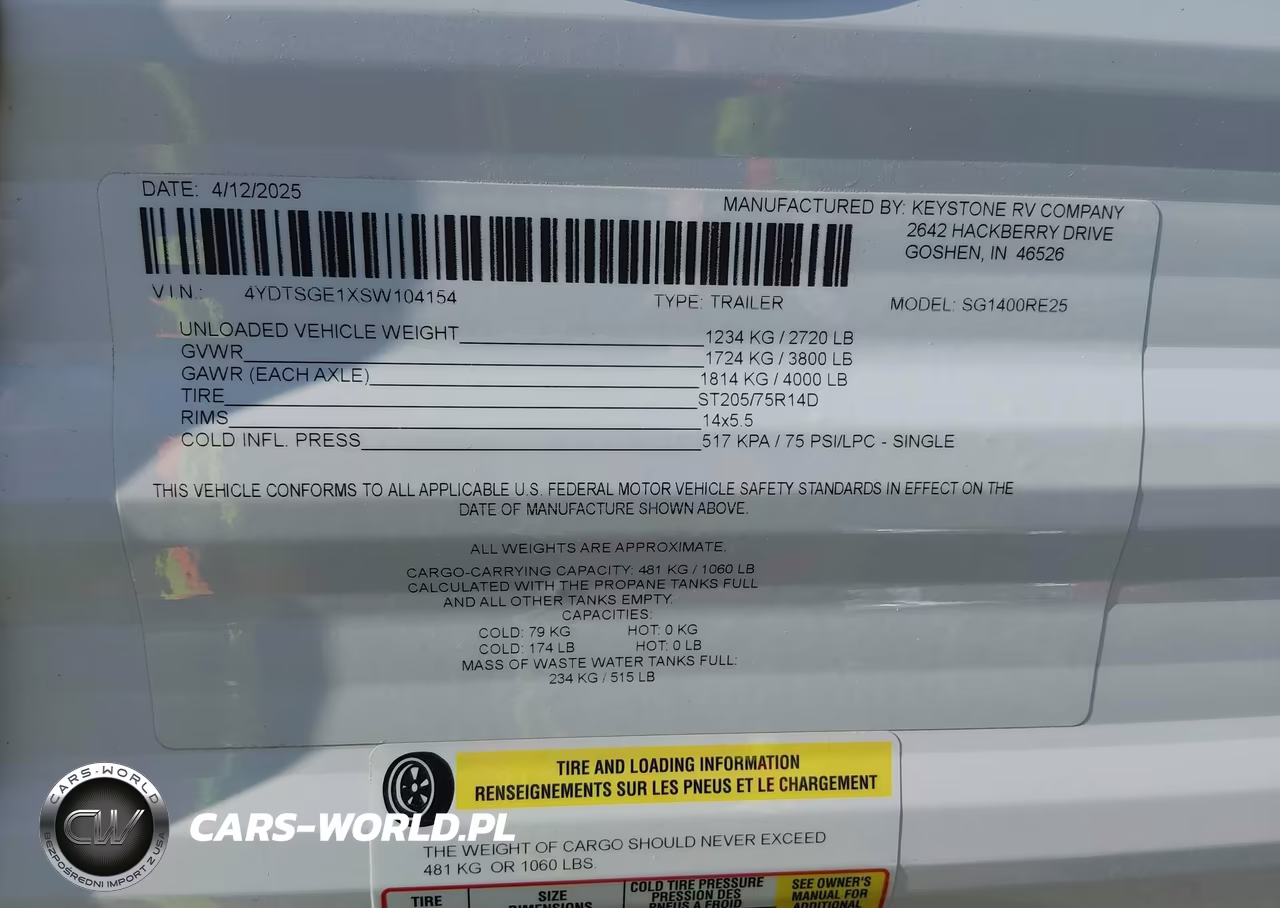 2025 Keystone Rv Other VIN:4YDTSGE1XSW104154 - 9