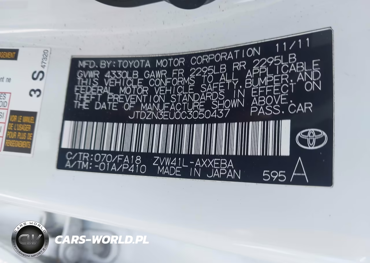 2012 Toyota Prius V Three VIN:JTDZN3EU0C3050437 - 9