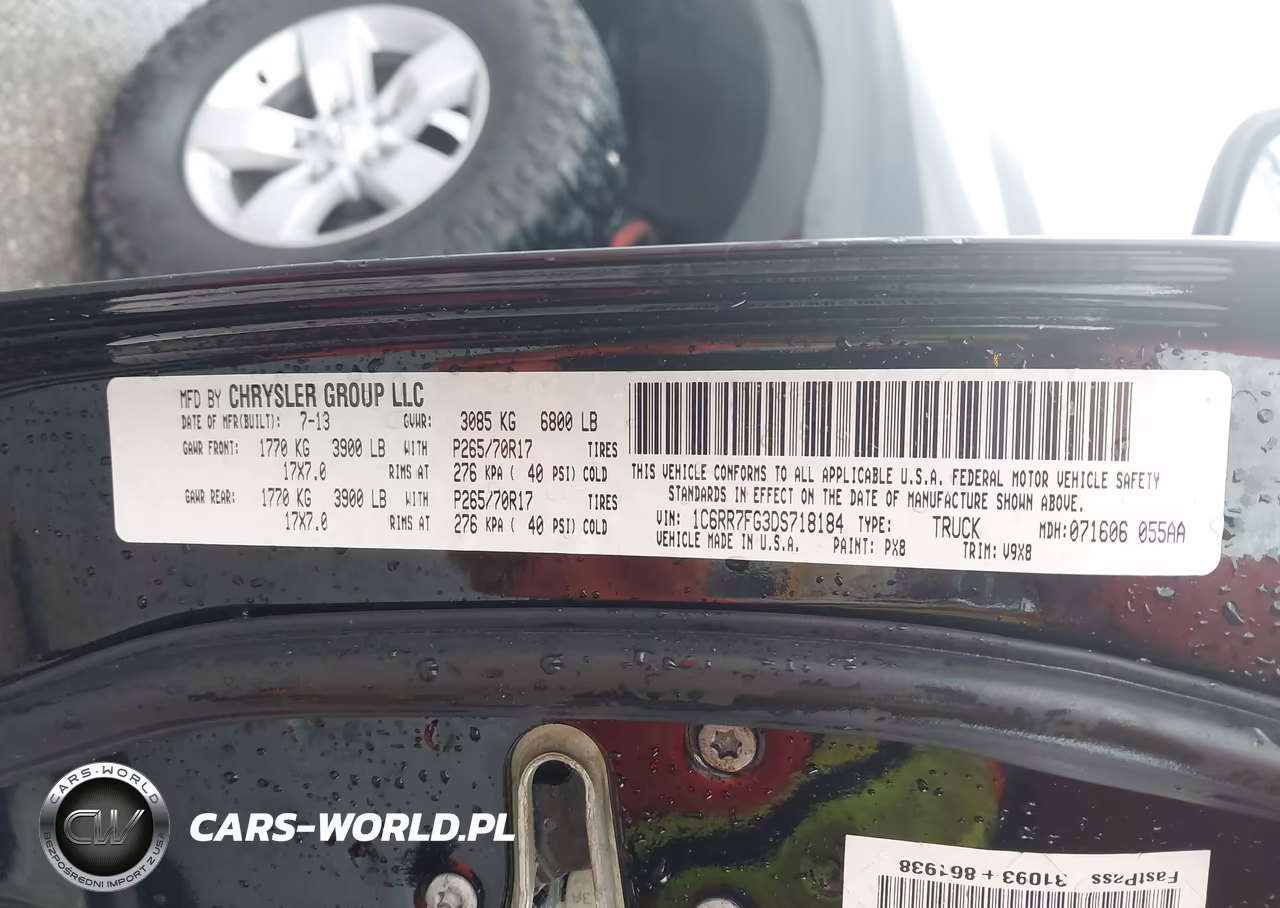 2013 Ram 1500 Tradesman VIN:1C6RR7FG3DS718184 - 9