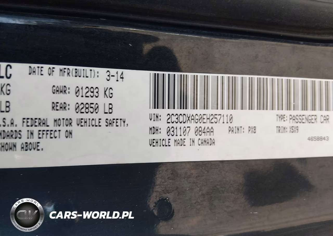 2014 Dodge Charger Police VIN:2C3CDXAG0EH257110 - 9
