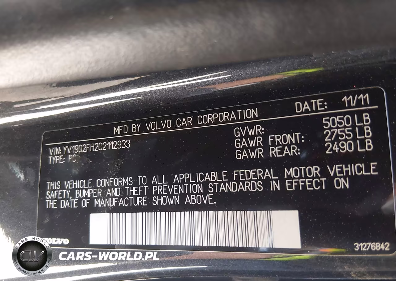 2012 Volvo S60 T6 VIN:YV1902FH2C2112933 - 9