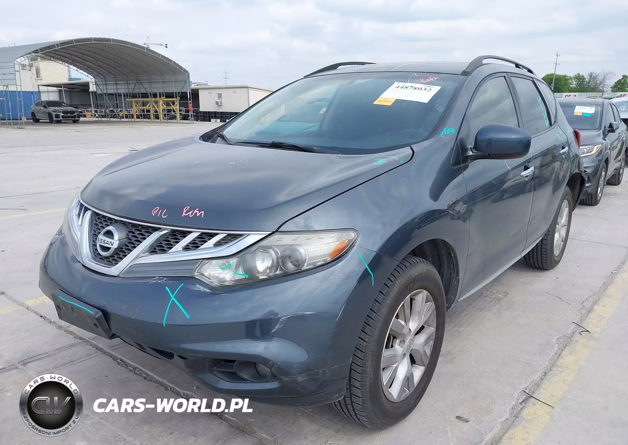 2014 Nissan Murano Sv VIN:JN8AZ1MU9EW413055 - 2