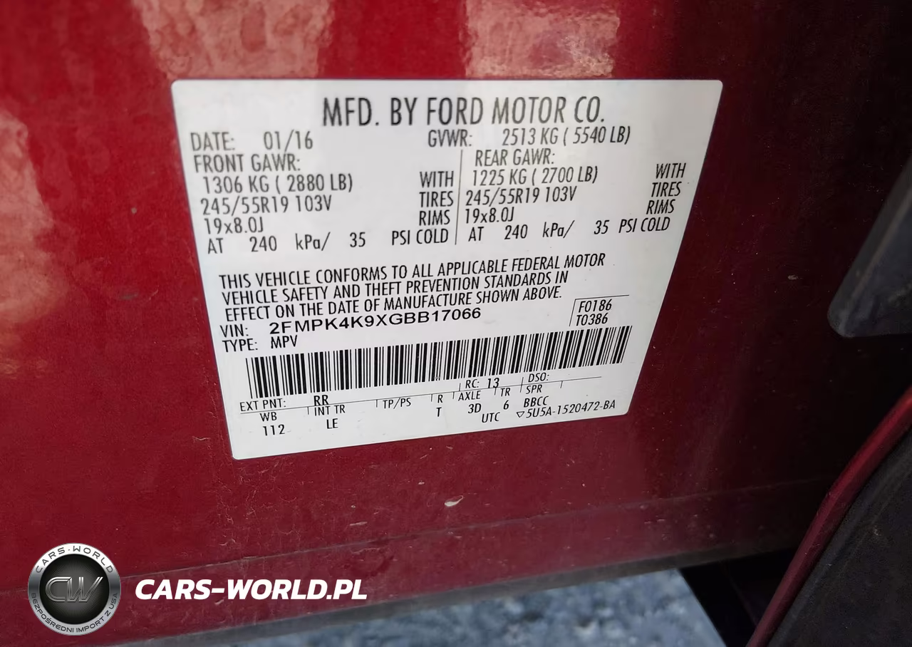 2016 Ford Edge Titanium VIN:2FMPK4K9XGBB17066 - 9