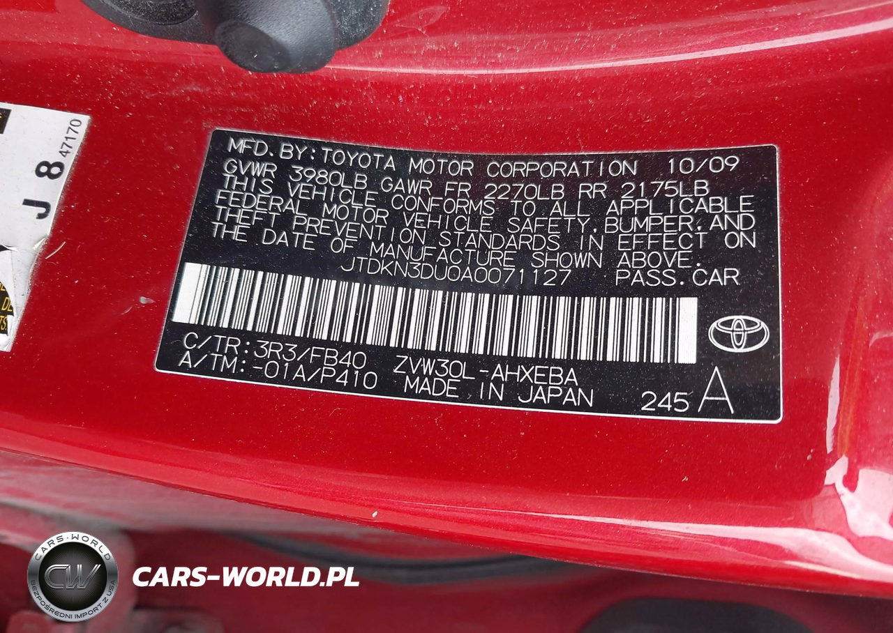 2010 Toyota Prius Iii VIN:JTDKN3DU0A0071127 - 9