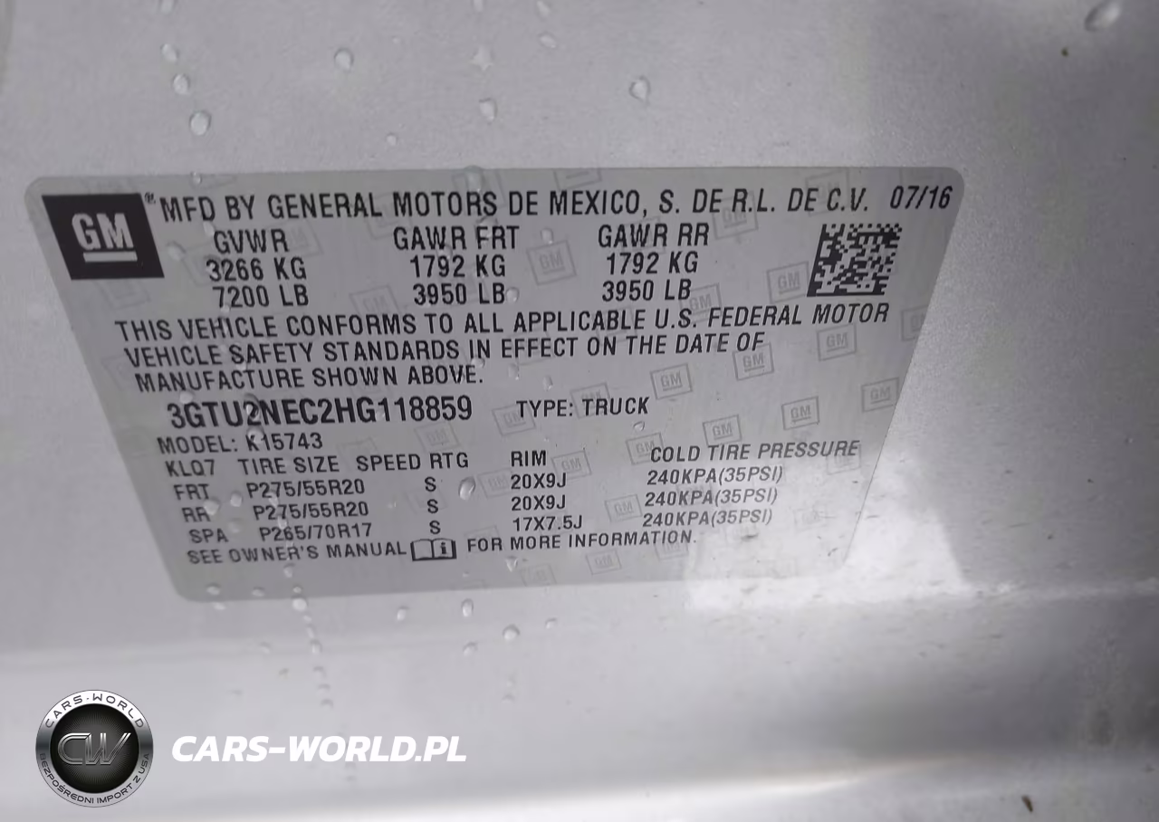 2017 GMC Sierra 1500 Slt VIN:3GTU2NEC2HG118859 - 9