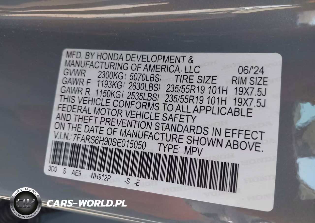 2025 Honda Cr-V Hybrid Sport Touring VIN:7FARS6H90SE015050 - 9