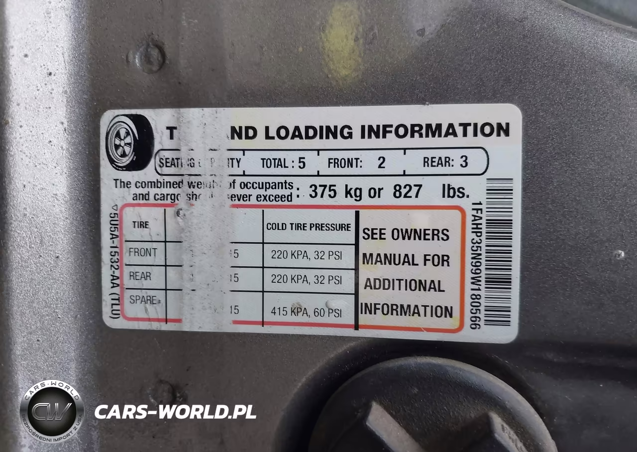 2009 Ford Focus Se VIN:1FAHP35N99W180566 - 9