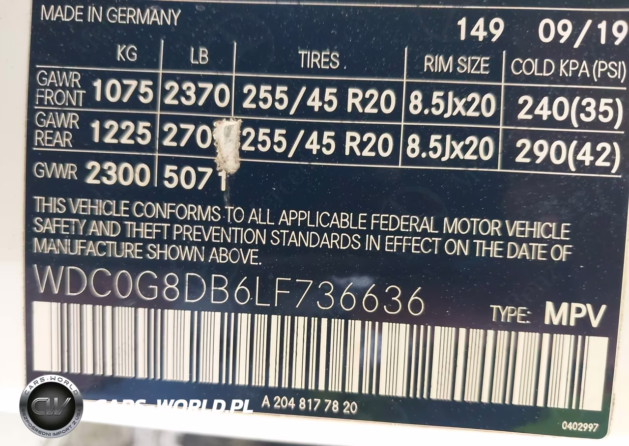 2020 Mercedes-Benz Glc 300 VIN:WDC0G8DB6LF736636 - 9