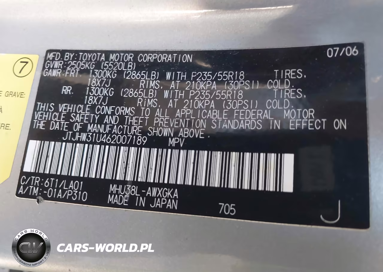 2006 Lexus Rx 400H VIN:JTJHW31U462007189 - 9