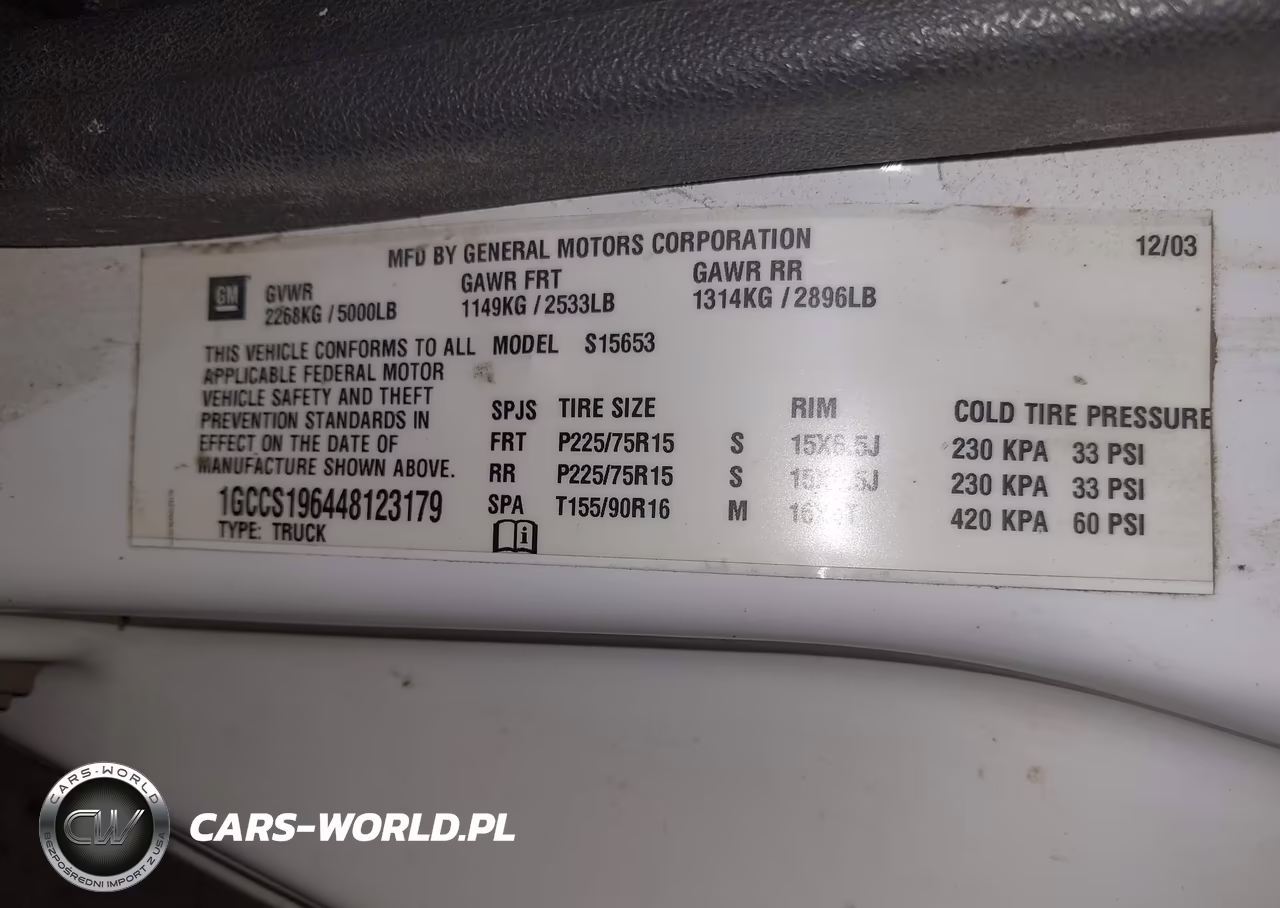 2004 Chevrolet Colorado Ls VIN:1GCCS196448123179 - 9