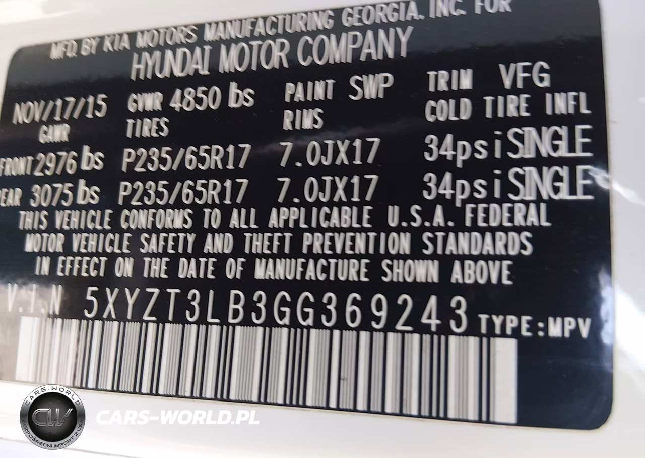 2016 Hyundai Santa Fe Sport 2.4L VIN:5XYZT3LB3GG369243 - 9