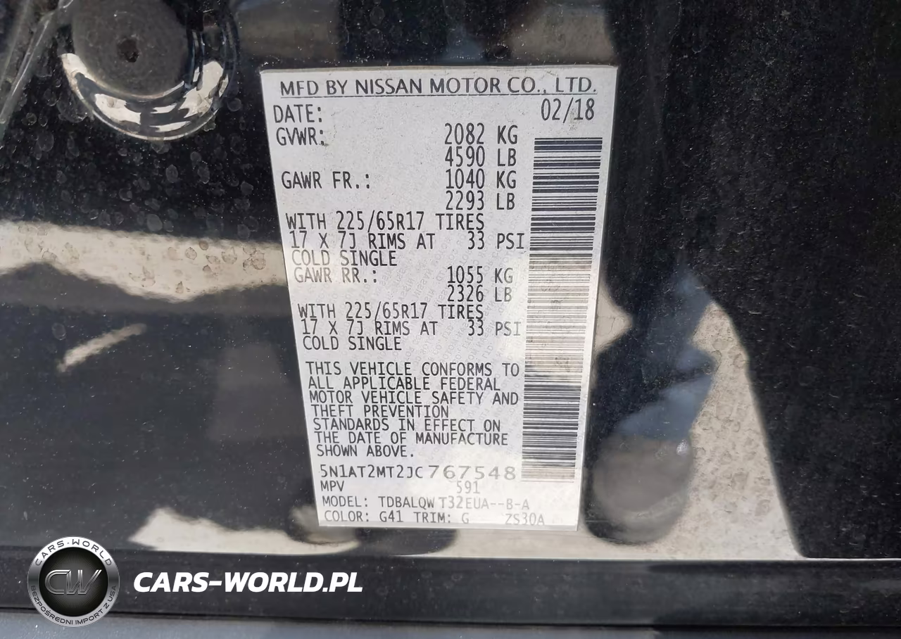 2018 Nissan Rogue Sv VIN:5N1AT2MT2JC767548 - 9