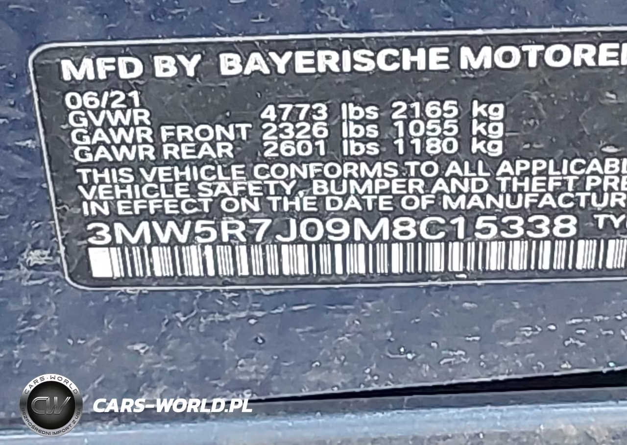 2021 BMW 330I xDrive VIN:3MW5R7J09M8C15338 - 9
