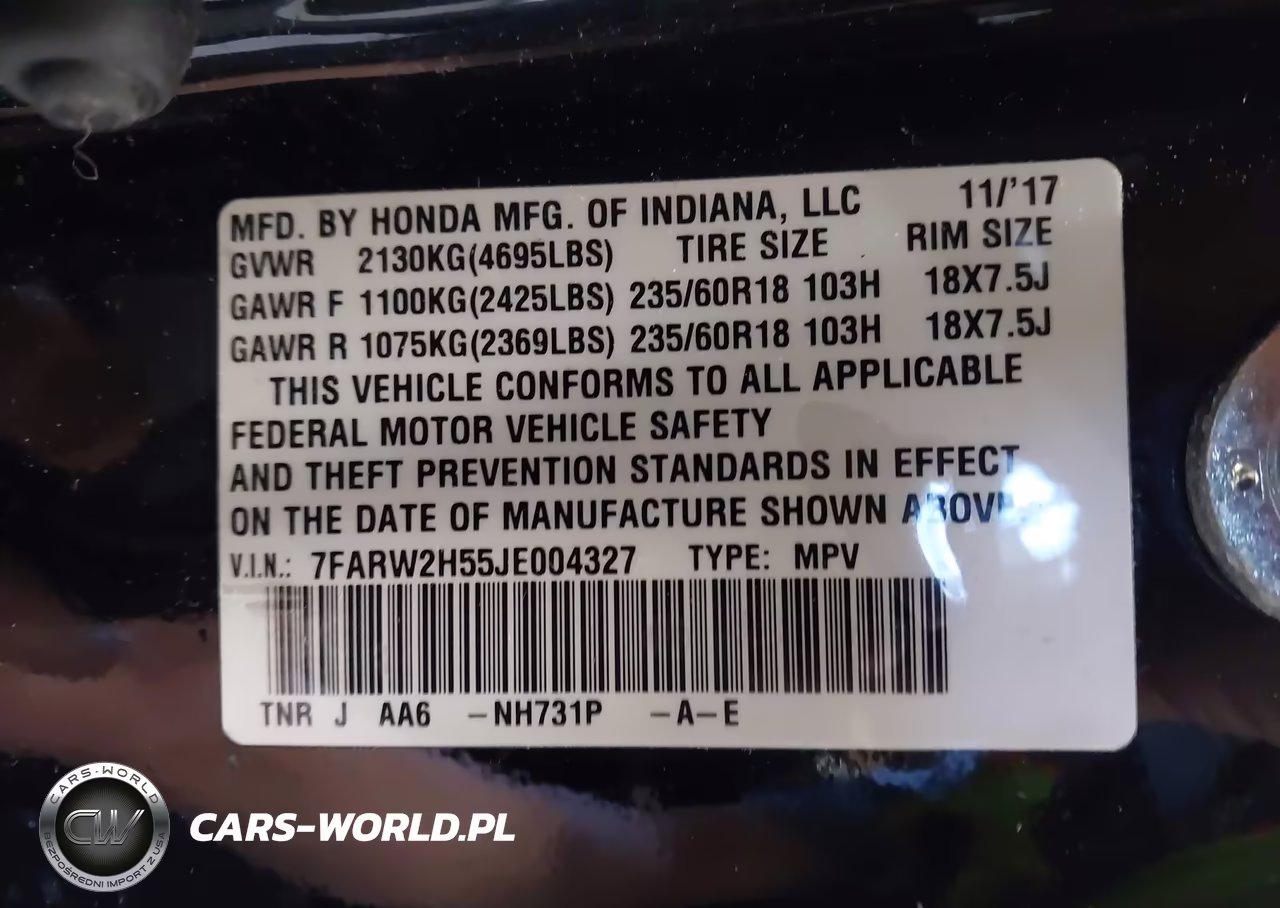 2018 Honda Cr-V Ex VIN:7FARW2H55JE004327 - 9