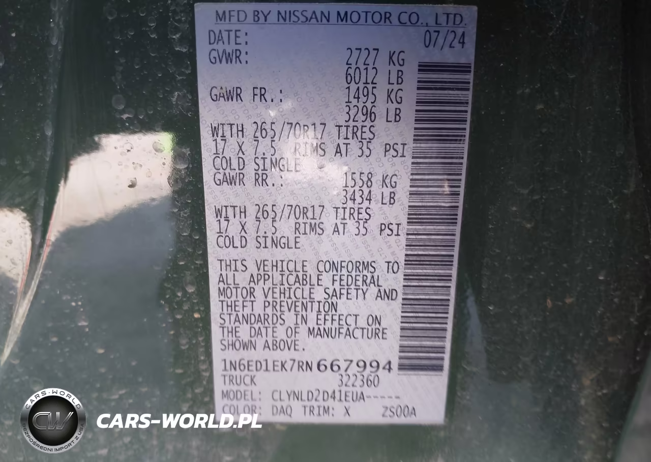 2024 Nissan Frontier Pro-4X 4X4 VIN:1N6ED1EK7RN667994 - 9