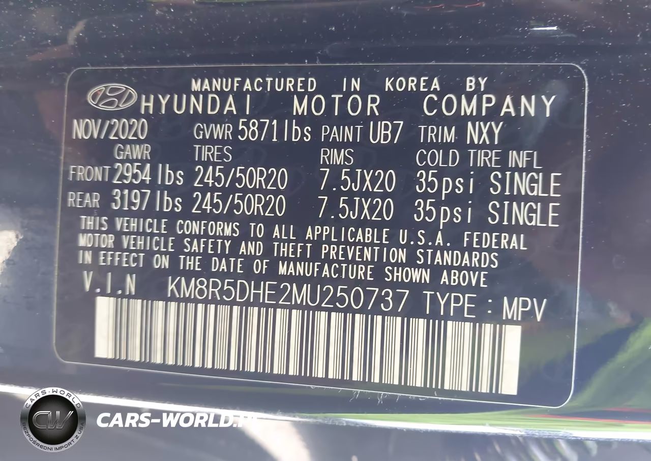 2021 Hyundai Palisade Limited VIN:KM8R5DHE2MU250737 - 9