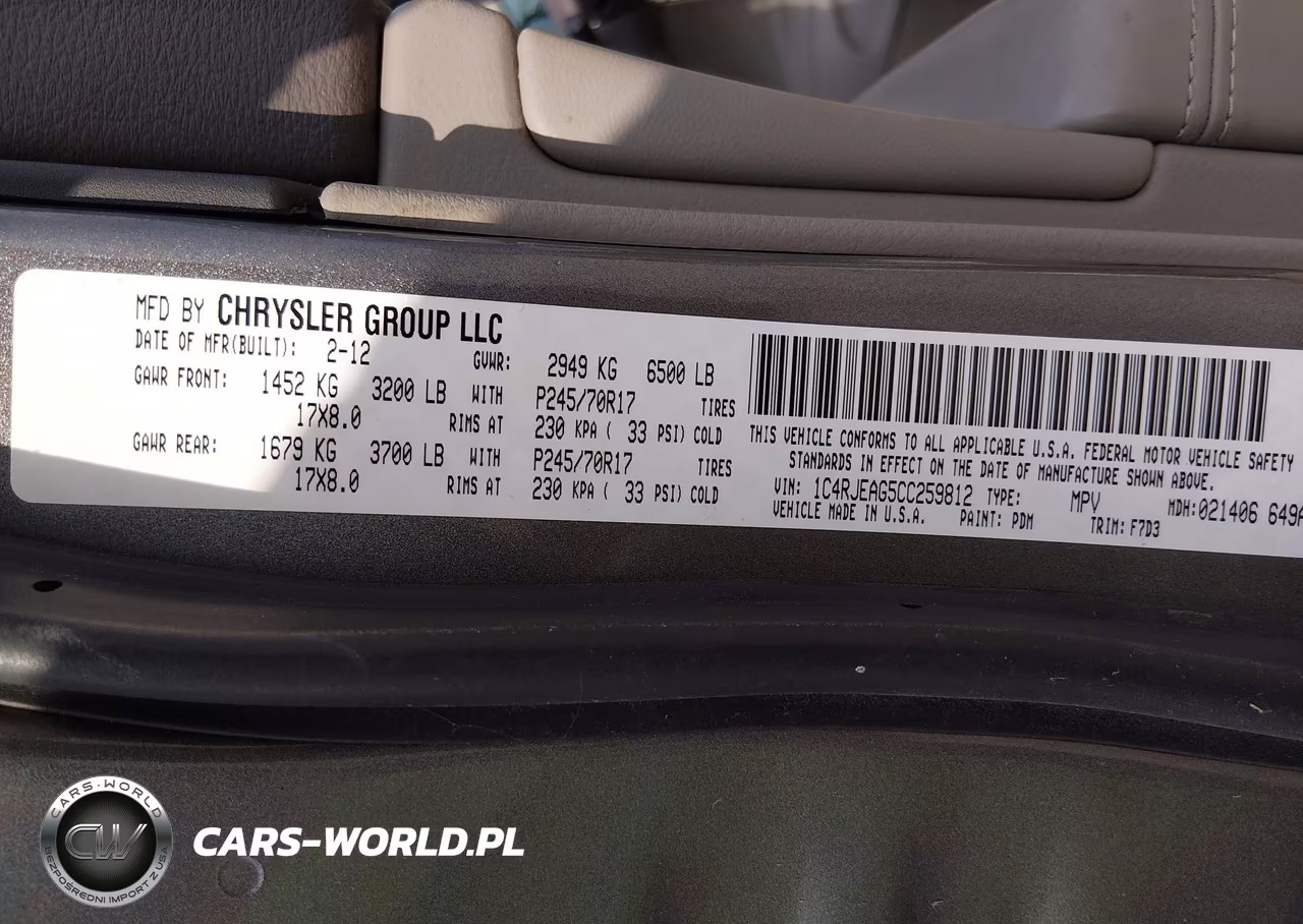 2012 Jeep Grand Cherokee Laredo VIN:1C4RJEAG5CC259812 - 9