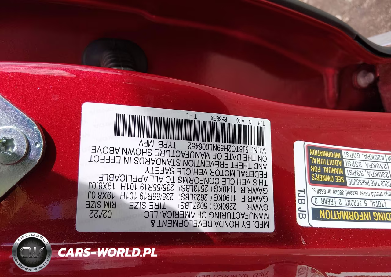 2022 Acura Rdx Technology Package VIN:5J8TC2H59NL006452 - 9