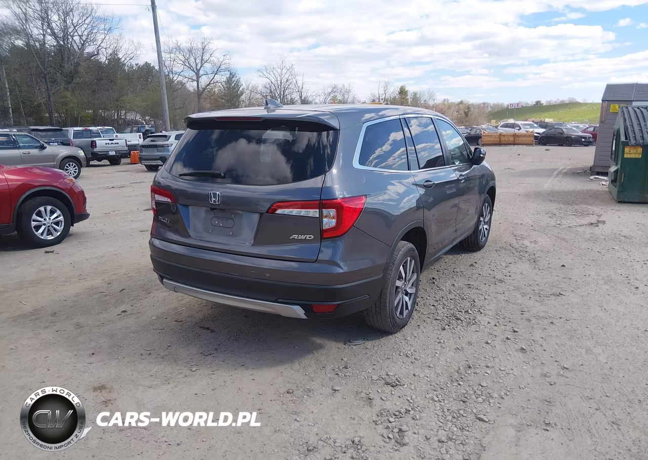 2021 Honda Pilot Awd Ex-L VIN:5FNYF6H51MB057528 - 4